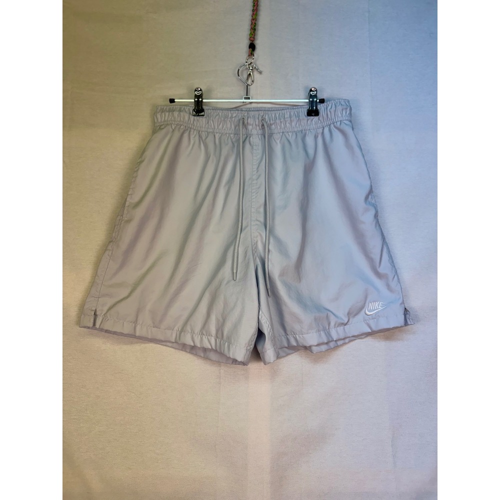 Nike Mens Sportswear Woven Flow Shorts Light Grey Silver AR2382-006 Medium